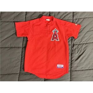 Kids Red Angels Baseball Shirt